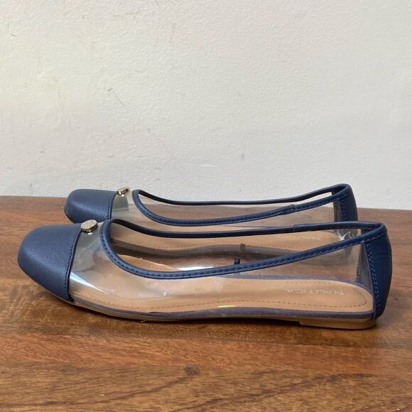 Nautica Clear Ballet Flats Blue New Size 8.5 - Picture 4 of 10